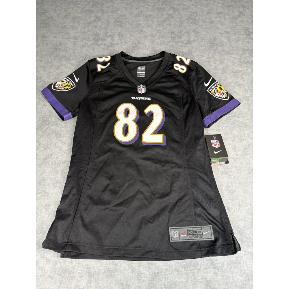 Nike Ravens Torrey Smith #82 Womens Medium Jersey Black NWT NFL On Field